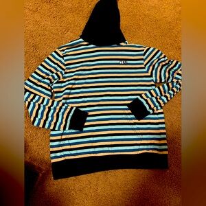 Men’s Neff brand long sleeved size M striped hoodie